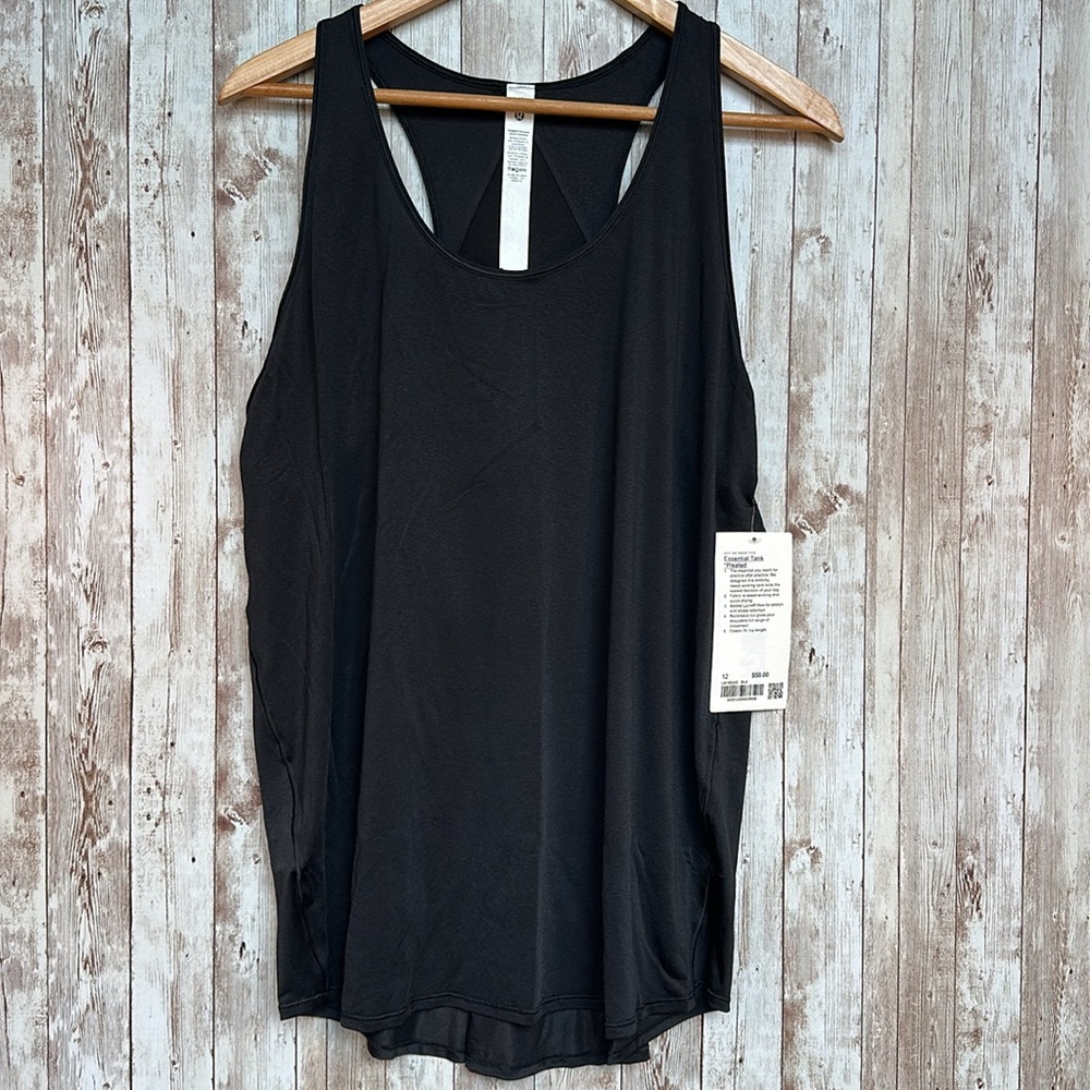 lululemon athletica Black Racerback Tank Top